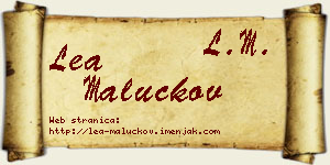 Lea Maluckov vizit kartica